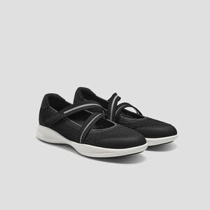 VIVAIA Black Mesh‎ Mary Jane Comfort Walking Shoes Casual Sneakers US 8.5 EU39.5